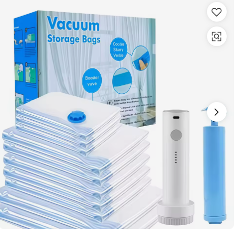 Sacs de compression avec pompe électrique